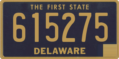 DE license plate 615275
