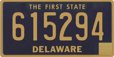 DE license plate 615294