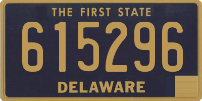 DE license plate 615296