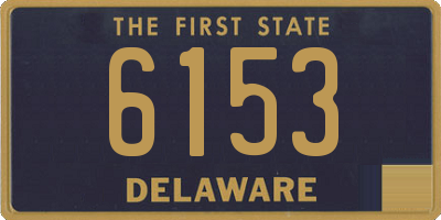 DE license plate 6153