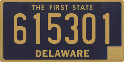 DE license plate 615301