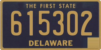 DE license plate 615302