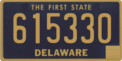 DE license plate 615330