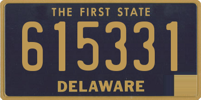 DE license plate 615331