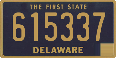 DE license plate 615337