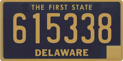 DE license plate 615338