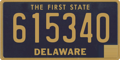 DE license plate 615340