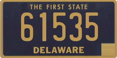 DE license plate 61535