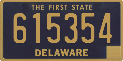 DE license plate 615354