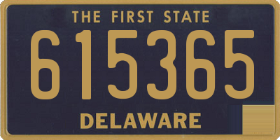 DE license plate 615365