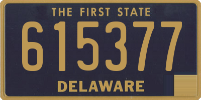 DE license plate 615377