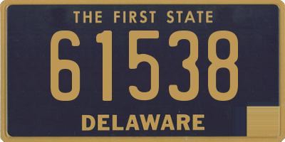 DE license plate 61538