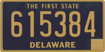 DE license plate 615384