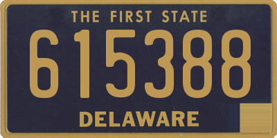 DE license plate 615388