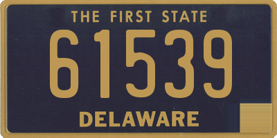 DE license plate 61539