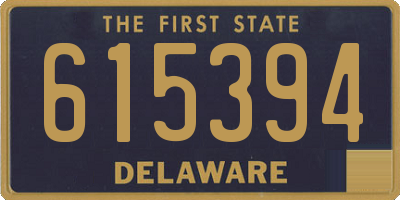 DE license plate 615394
