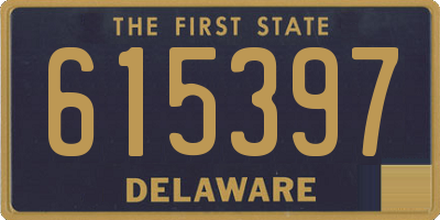 DE license plate 615397