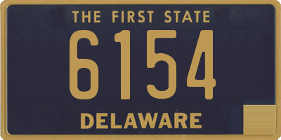DE license plate 6154