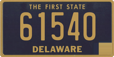 DE license plate 61540