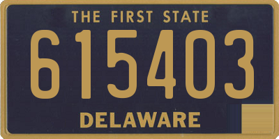 DE license plate 615403