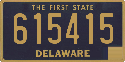 DE license plate 615415