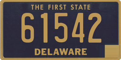 DE license plate 61542