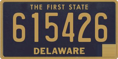DE license plate 615426