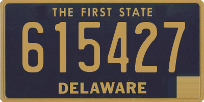 DE license plate 615427