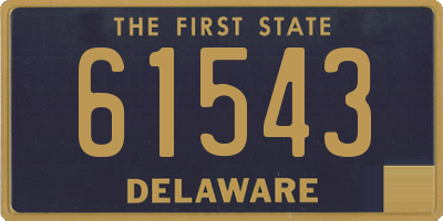 DE license plate 61543