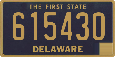 DE license plate 615430