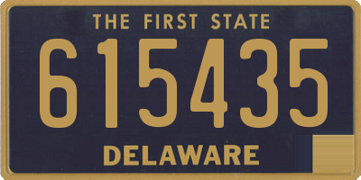 DE license plate 615435