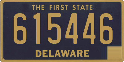 DE license plate 615446