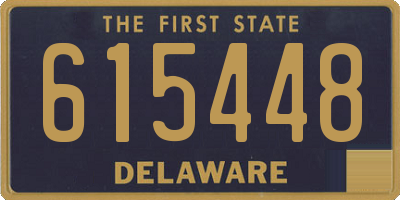 DE license plate 615448