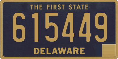 DE license plate 615449