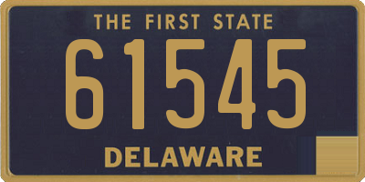 DE license plate 61545