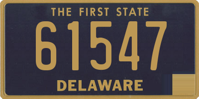 DE license plate 61547