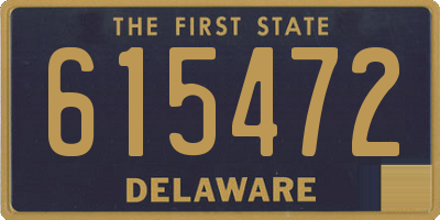 DE license plate 615472
