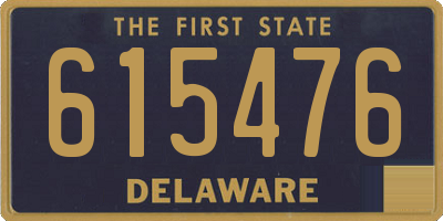 DE license plate 615476