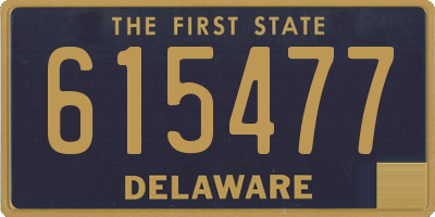 DE license plate 615477