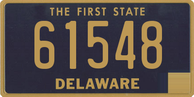 DE license plate 61548