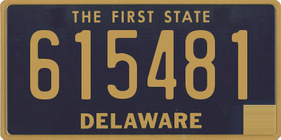 DE license plate 615481
