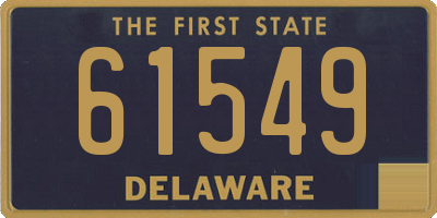 DE license plate 61549