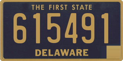 DE license plate 615491