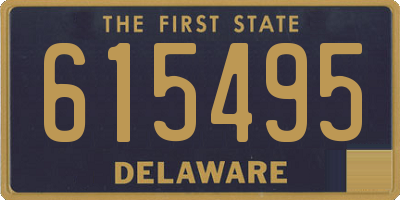 DE license plate 615495