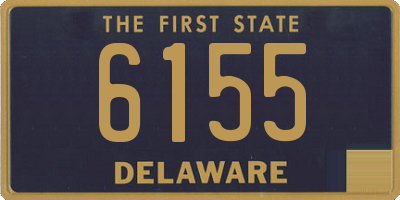 DE license plate 6155
