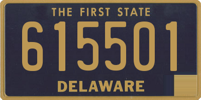 DE license plate 615501