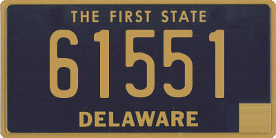 DE license plate 61551