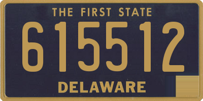 DE license plate 615512