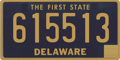 DE license plate 615513