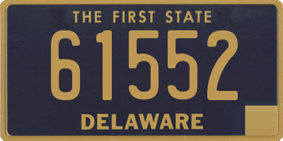 DE license plate 61552